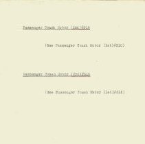 Section 6 - Passenger Motor Notes [316 / 310 / 315]